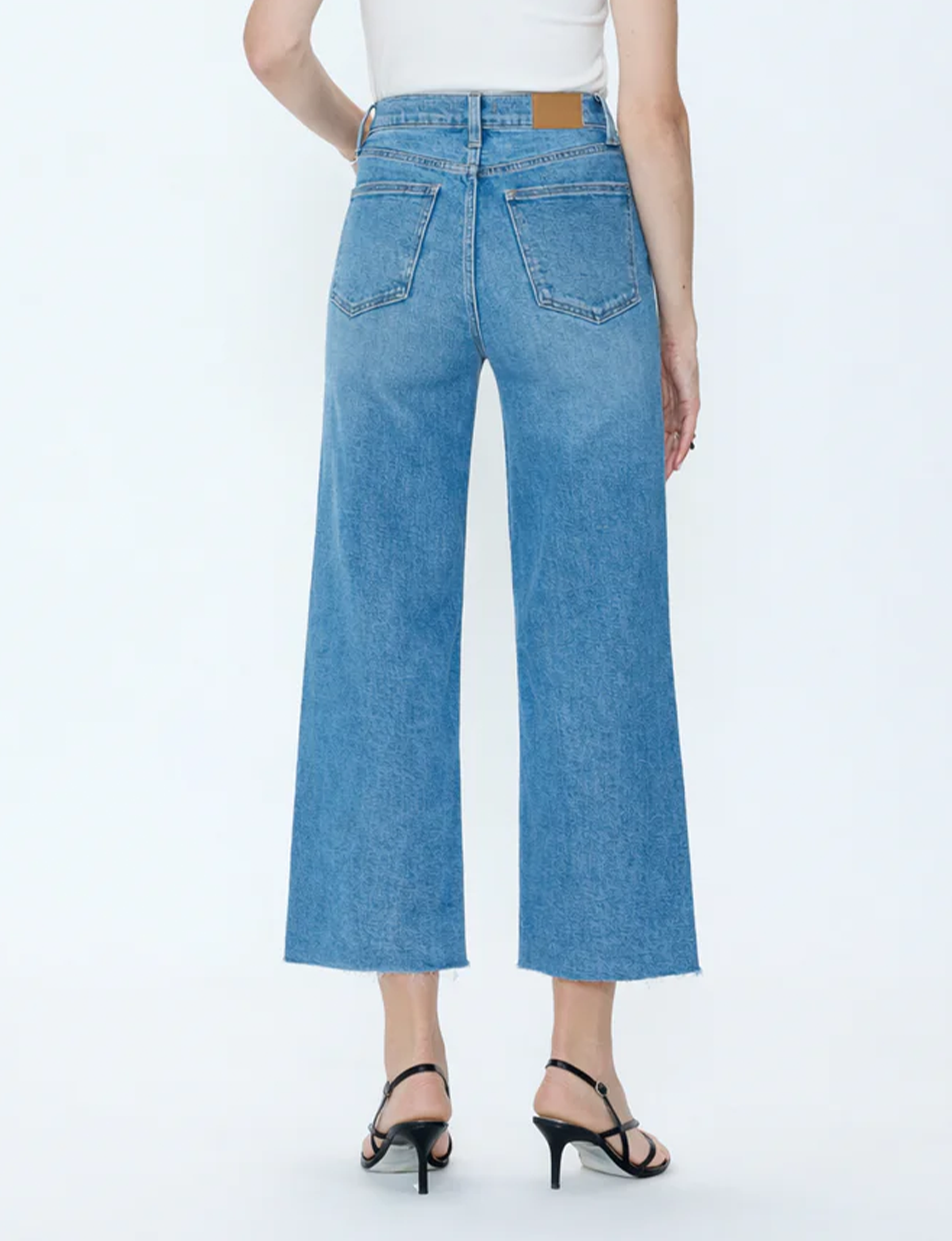 Lana Crop Wide Leg Denim, Wild Heart