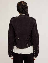Lotty Velvet Jacket, Black