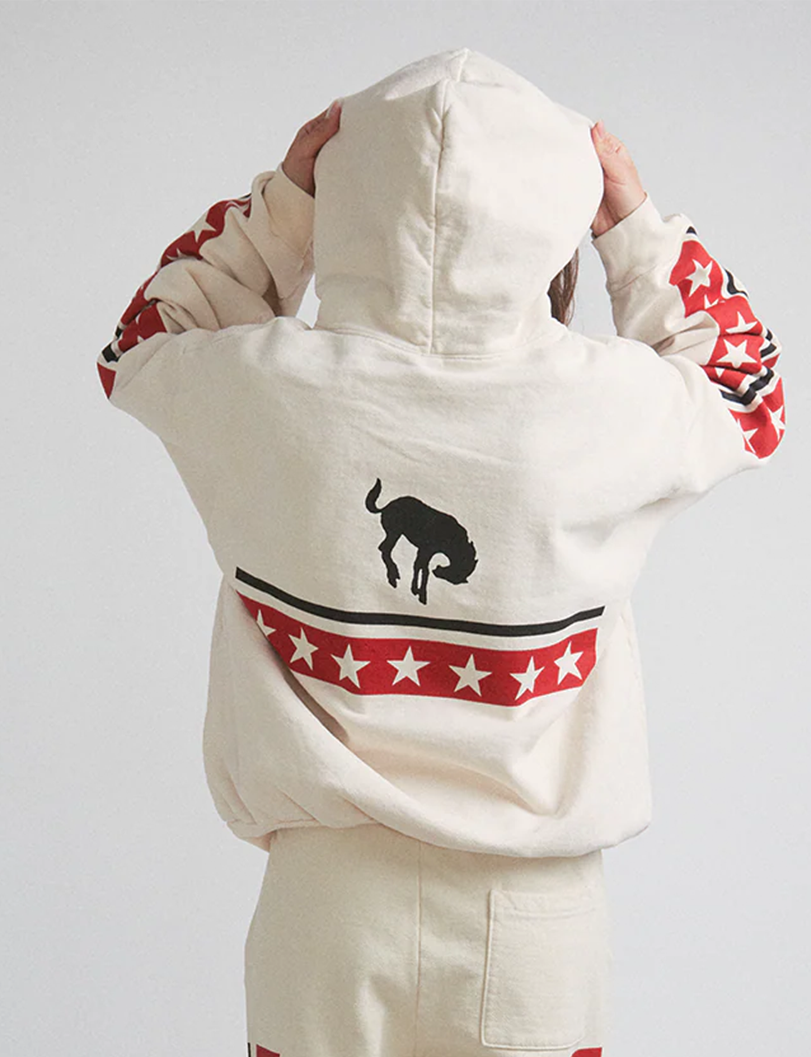Spangled Hoodie, Creme