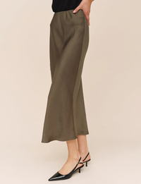 Beni Maxi Skirt, Army Olive