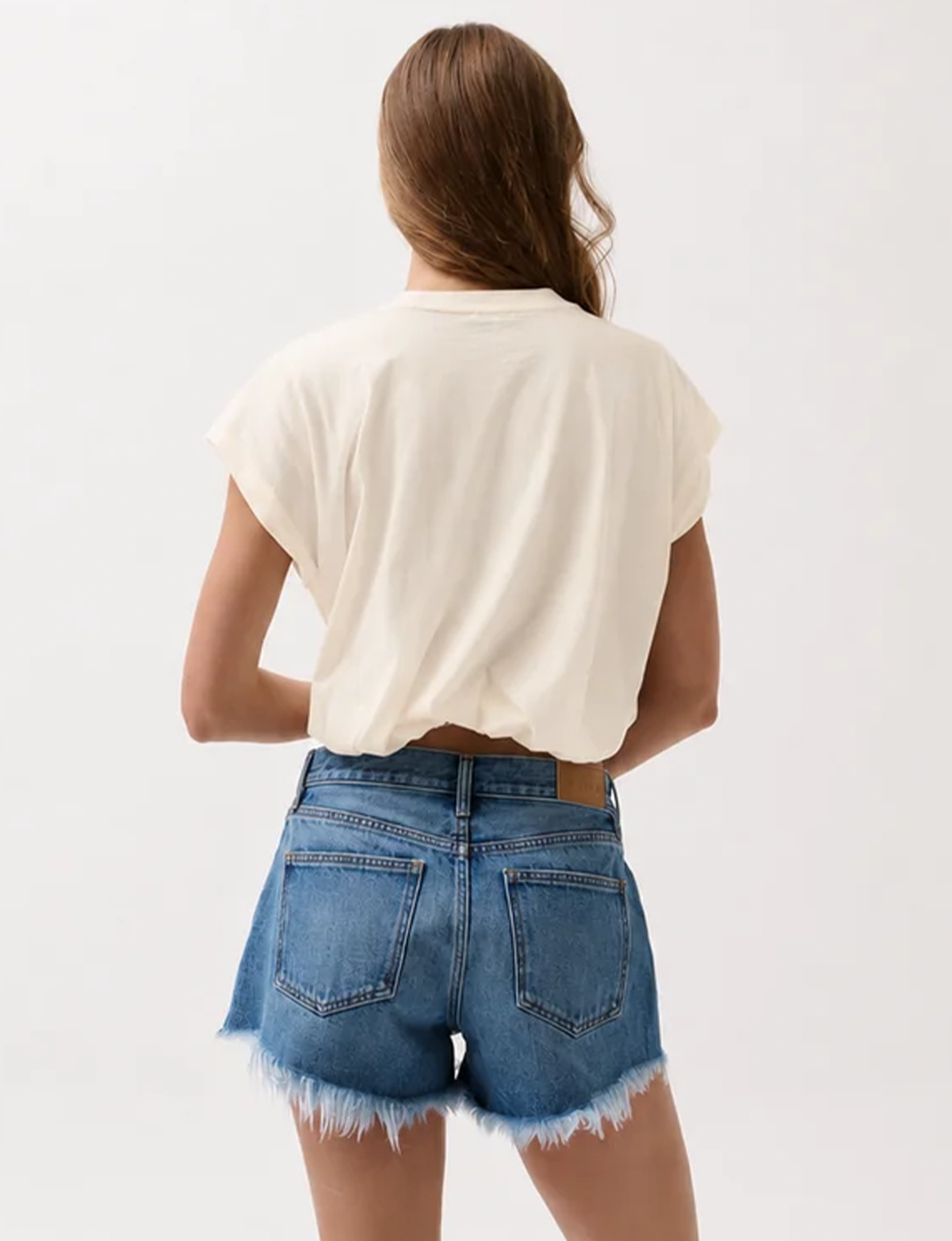 Millie Bubble Tee, Soft White