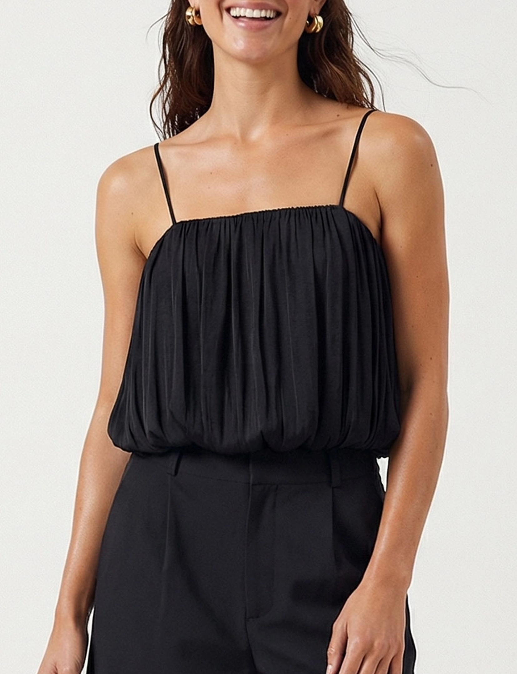 Bubble Tube Top, Black