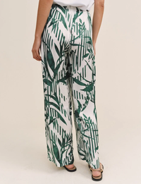 Wide Leg Pant, Palm Paradise