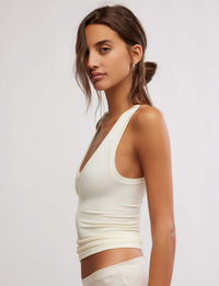 Clean Slate Tank, Ecru