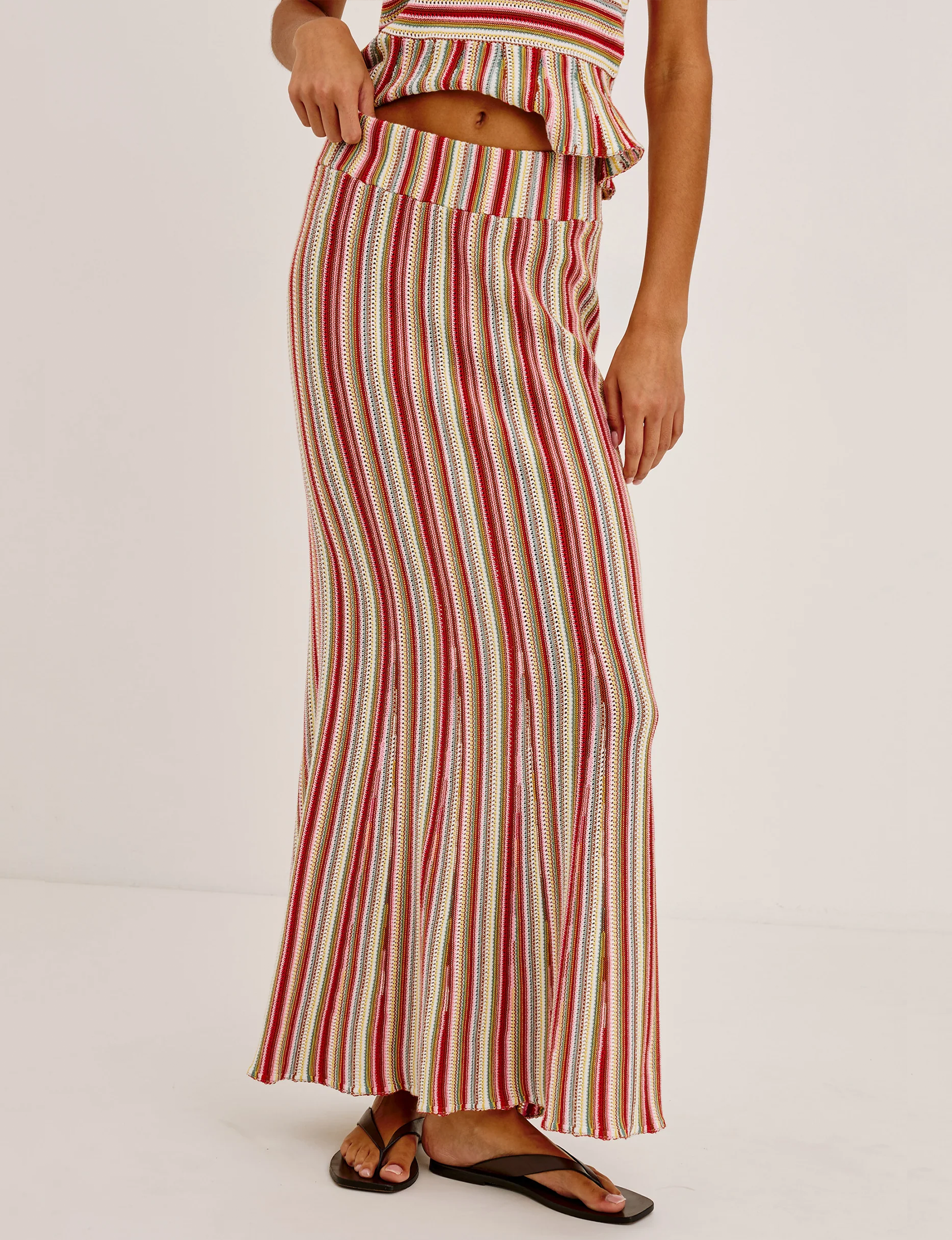 Nari Skirt, Havana Stripe
