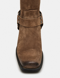 Ruskin Square Boot, Chestnut Suede