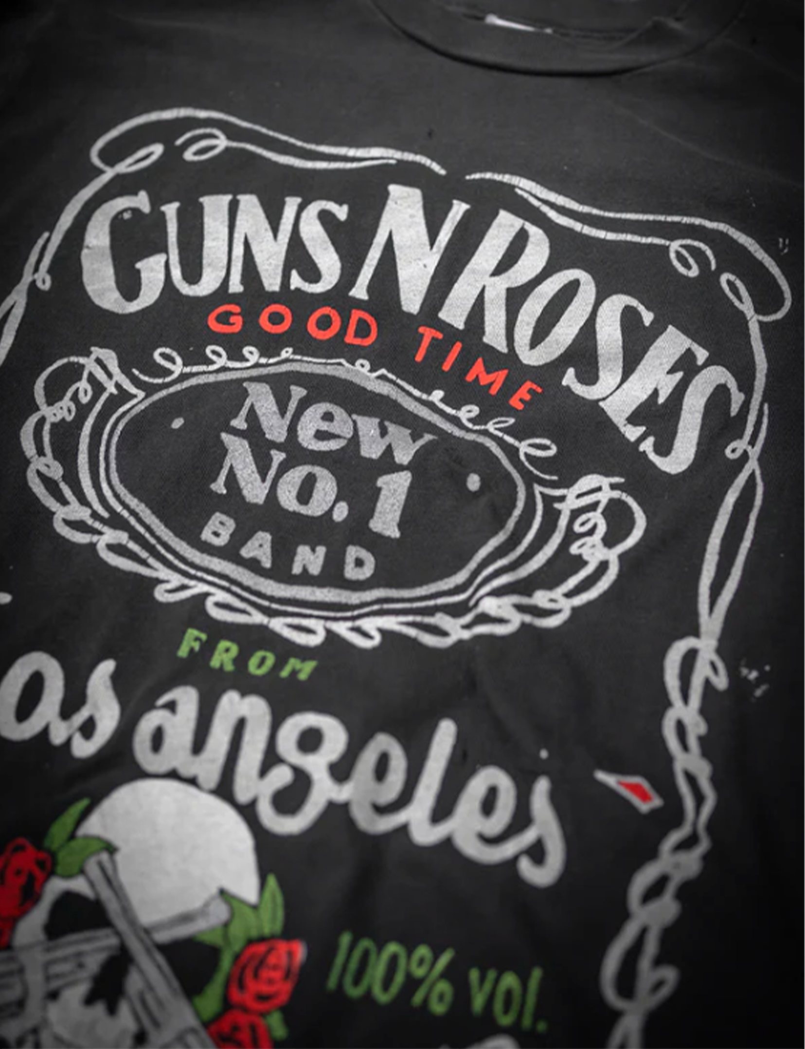 Guns N Roses Good Time LA Long Sleeve, Coal