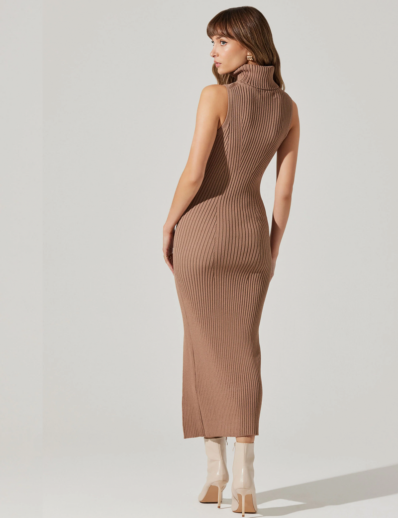 Channary Sweater Dress, Chestnut