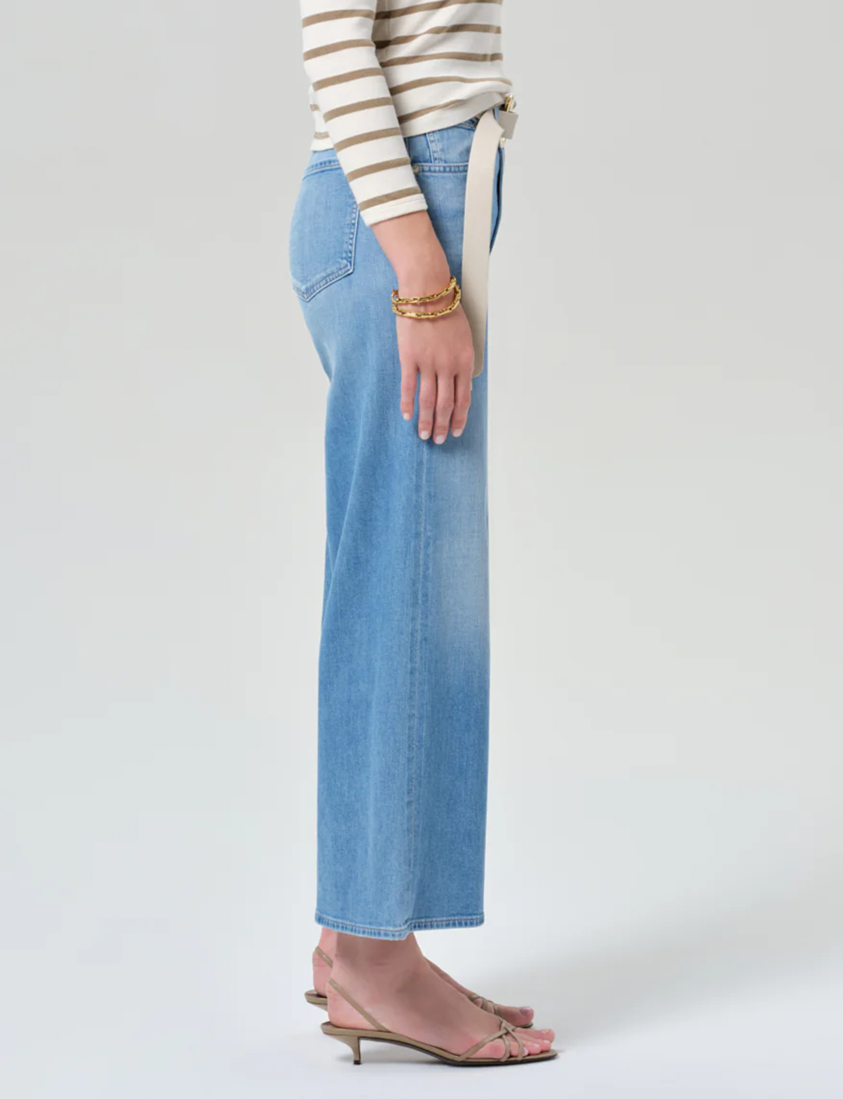 Lyra Cropped Wide Leg, Andante (Clean Hem)