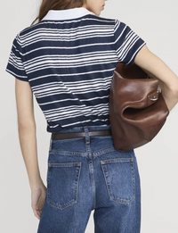 Striped Polo, Navy/Multi