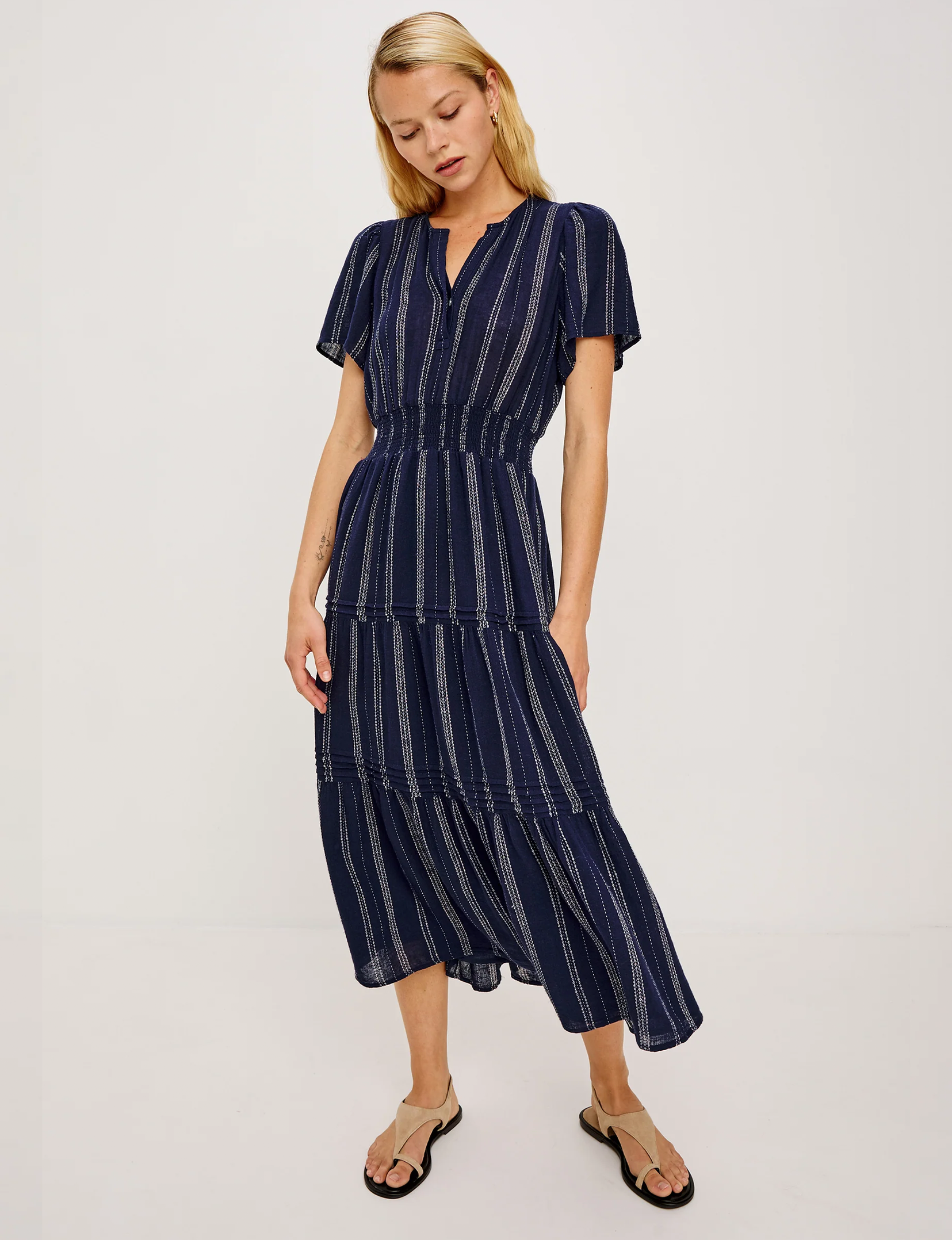 Cannes Dress, Marina Stripe
