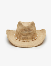 Reed Raffia Cowboy Hat, Natural