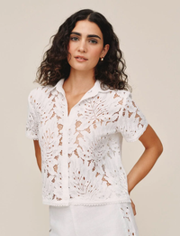 Aylin Lace Top, White