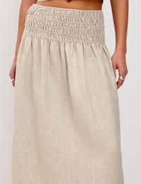 Alessa Skirt, Heathered Flax