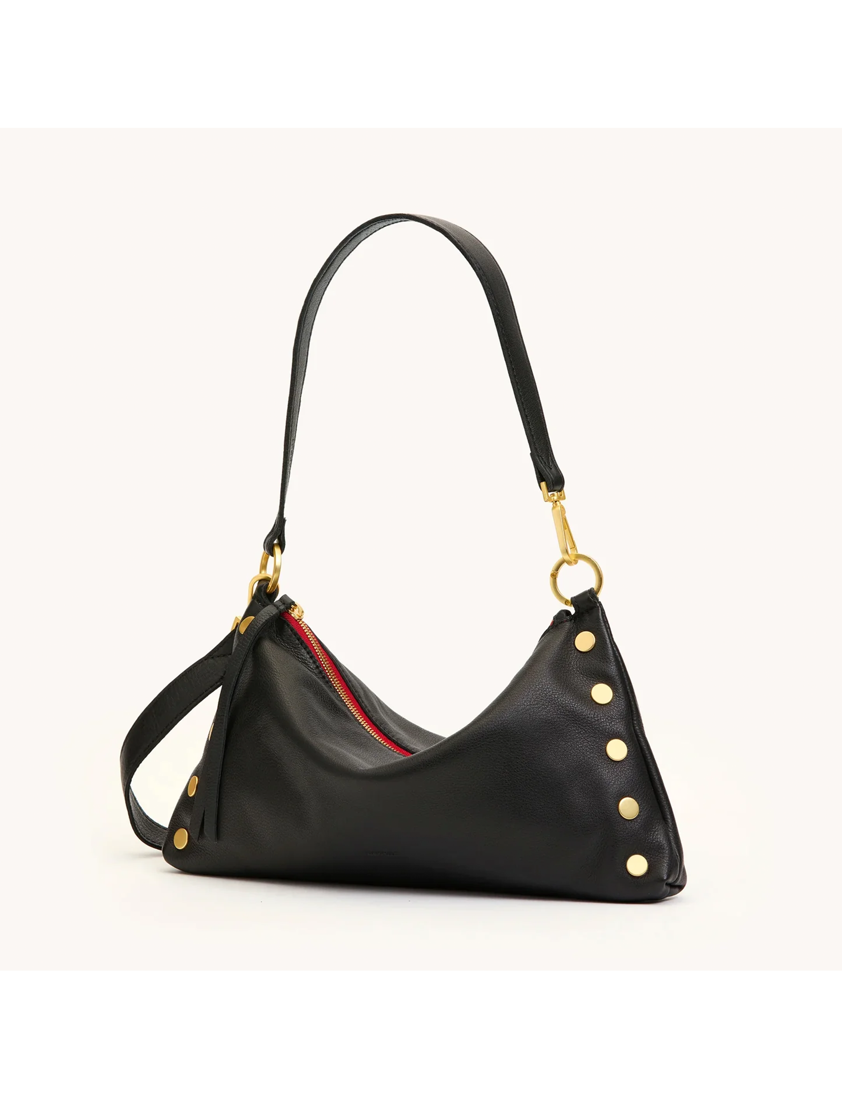 Kyle Medium Handbag, Black/Brushed Gold
