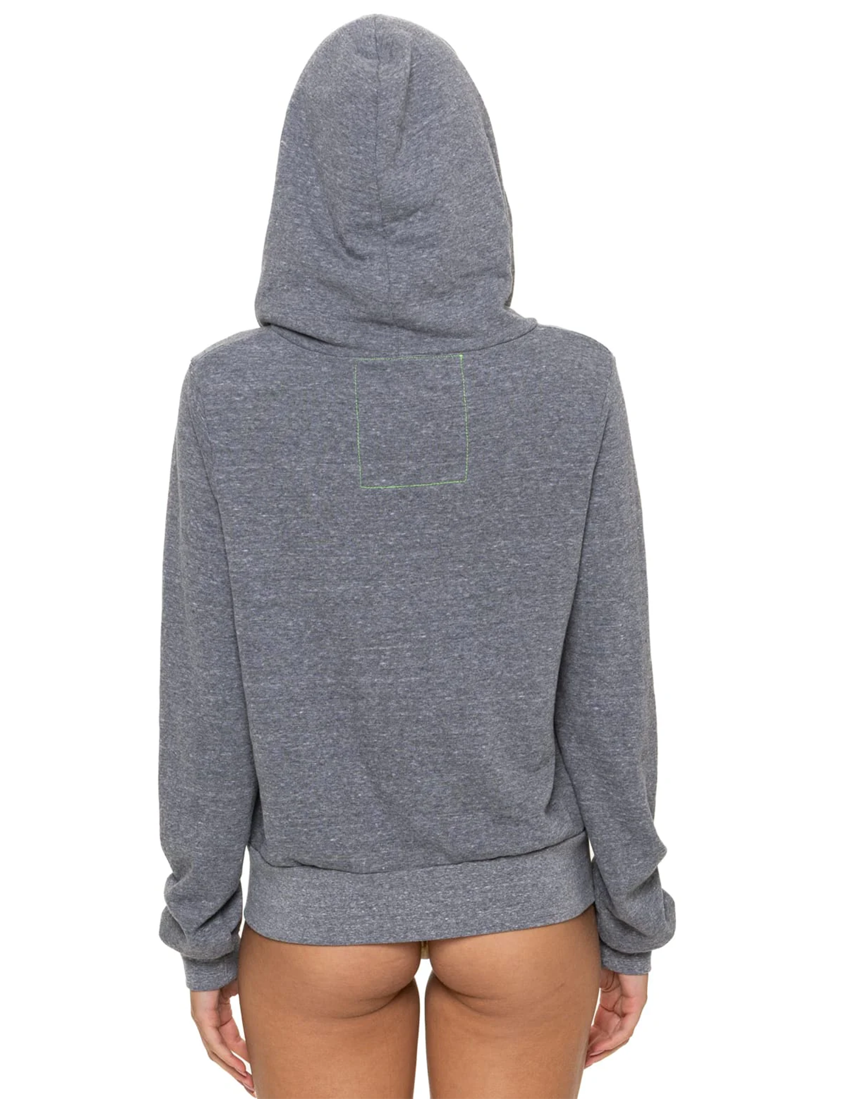 5 Stripe Zip Hoodie, Heather Grey/Grey