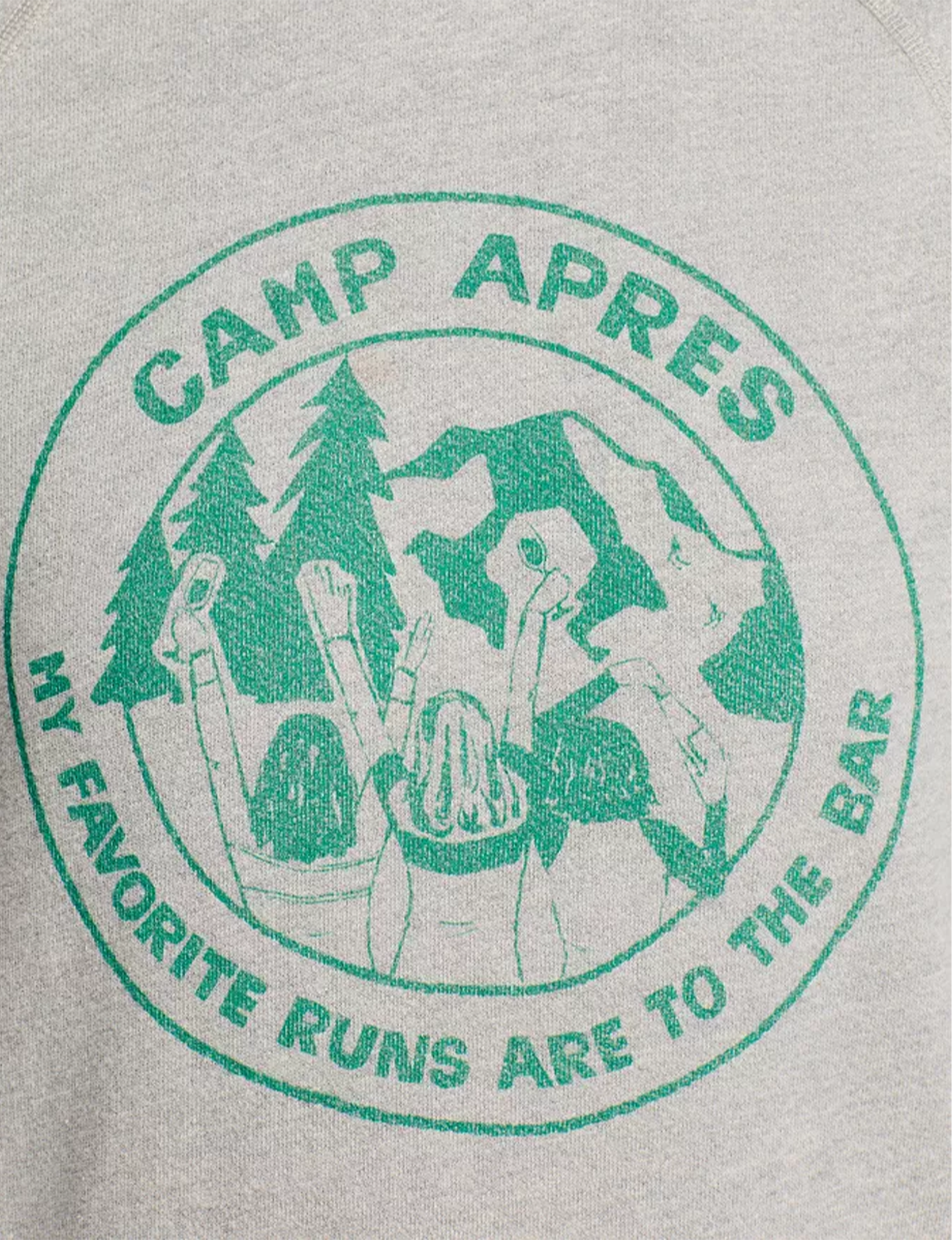 Apres Classic Crewneck, Heather Grey