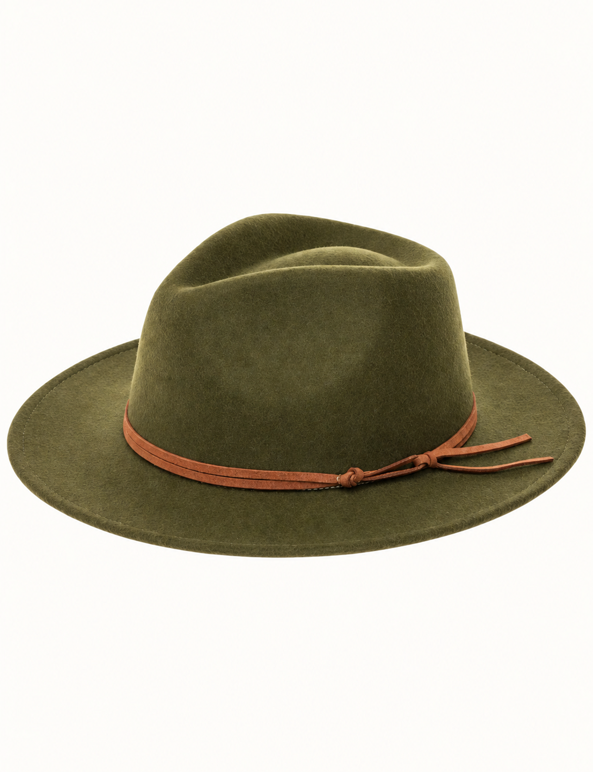 Vegan Poly Wool Rancher Hat, Olive