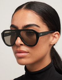 Cameron Sunglasses, Black/Smoke