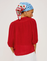 Theia Blouse, Tomato