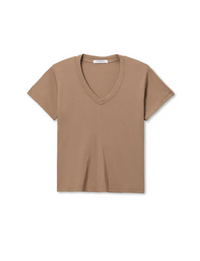 Hendrix V Neck Tee, Mocha