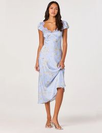 Makaela Dress, Blue Floral