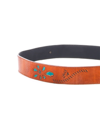Upswing II Belt, Caramel Arctic/Teal Rustic