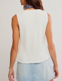 Tilly Vest, Ivory