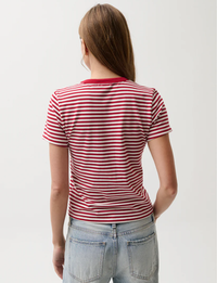 Alba Shrunken Tee, Racer Red