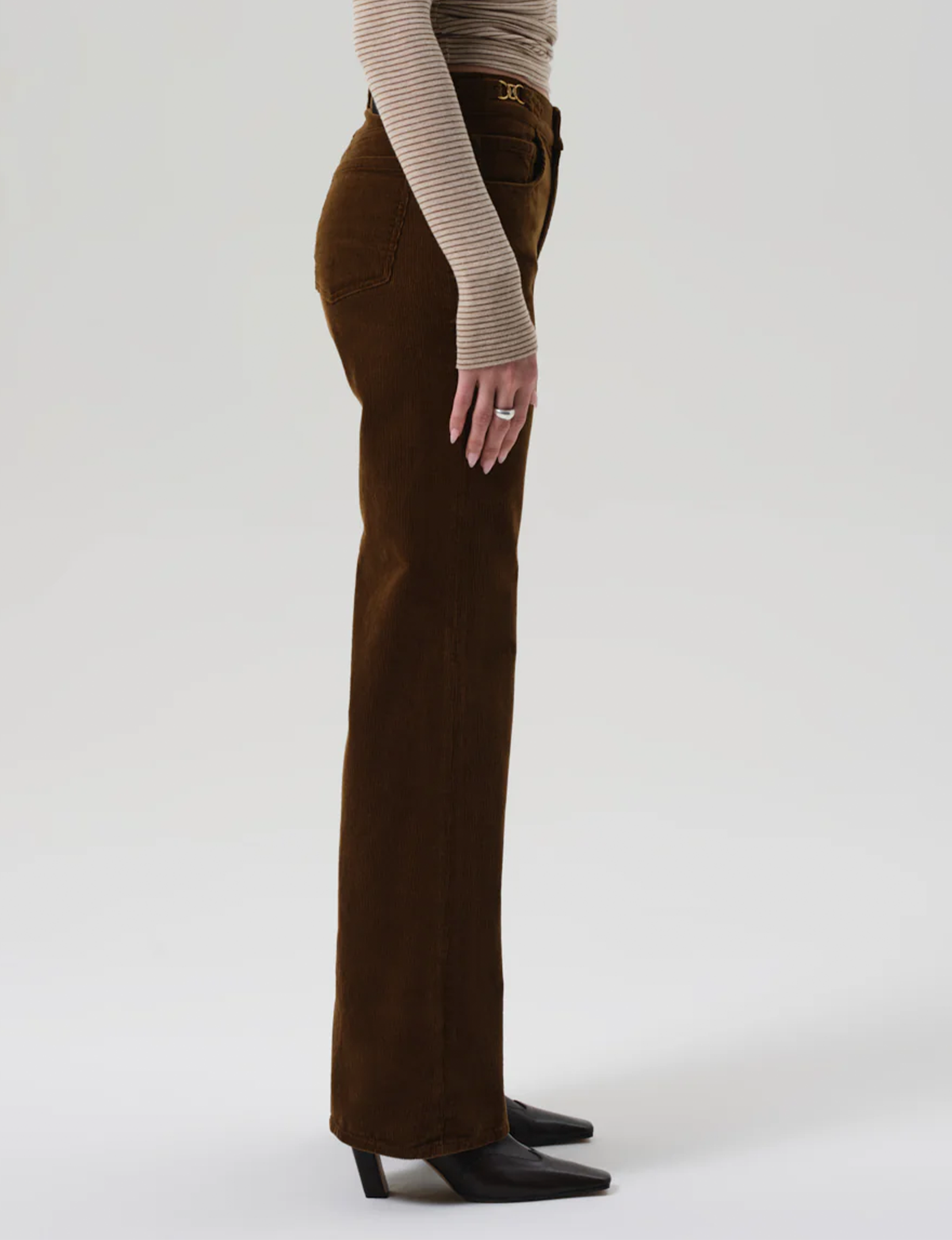 Kimberly Horsebit Flare, Manuka Corduroy