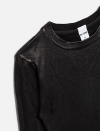 90s Baby Long Sleeve, Black Foil