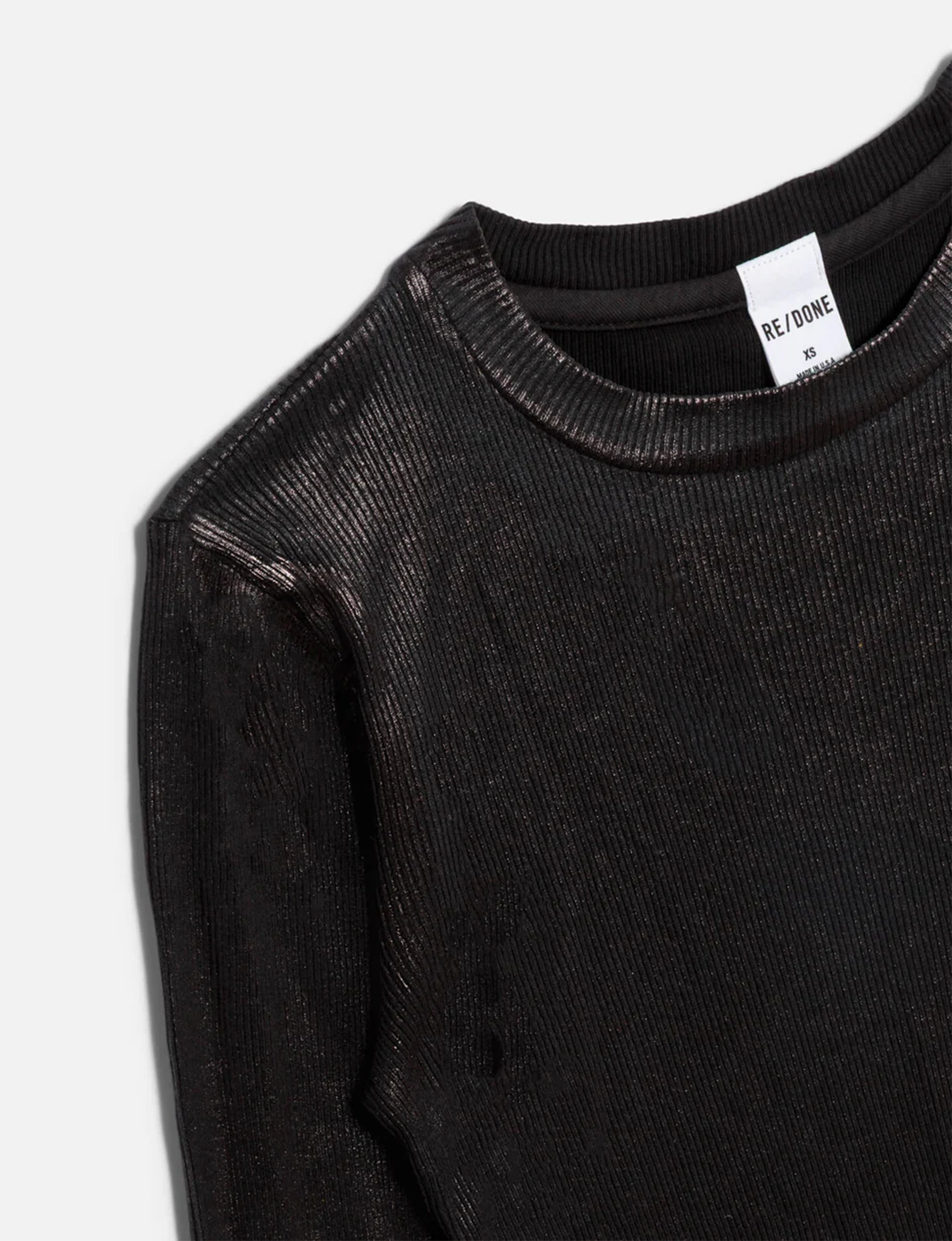 90s Baby Long Sleeve, Black Foil