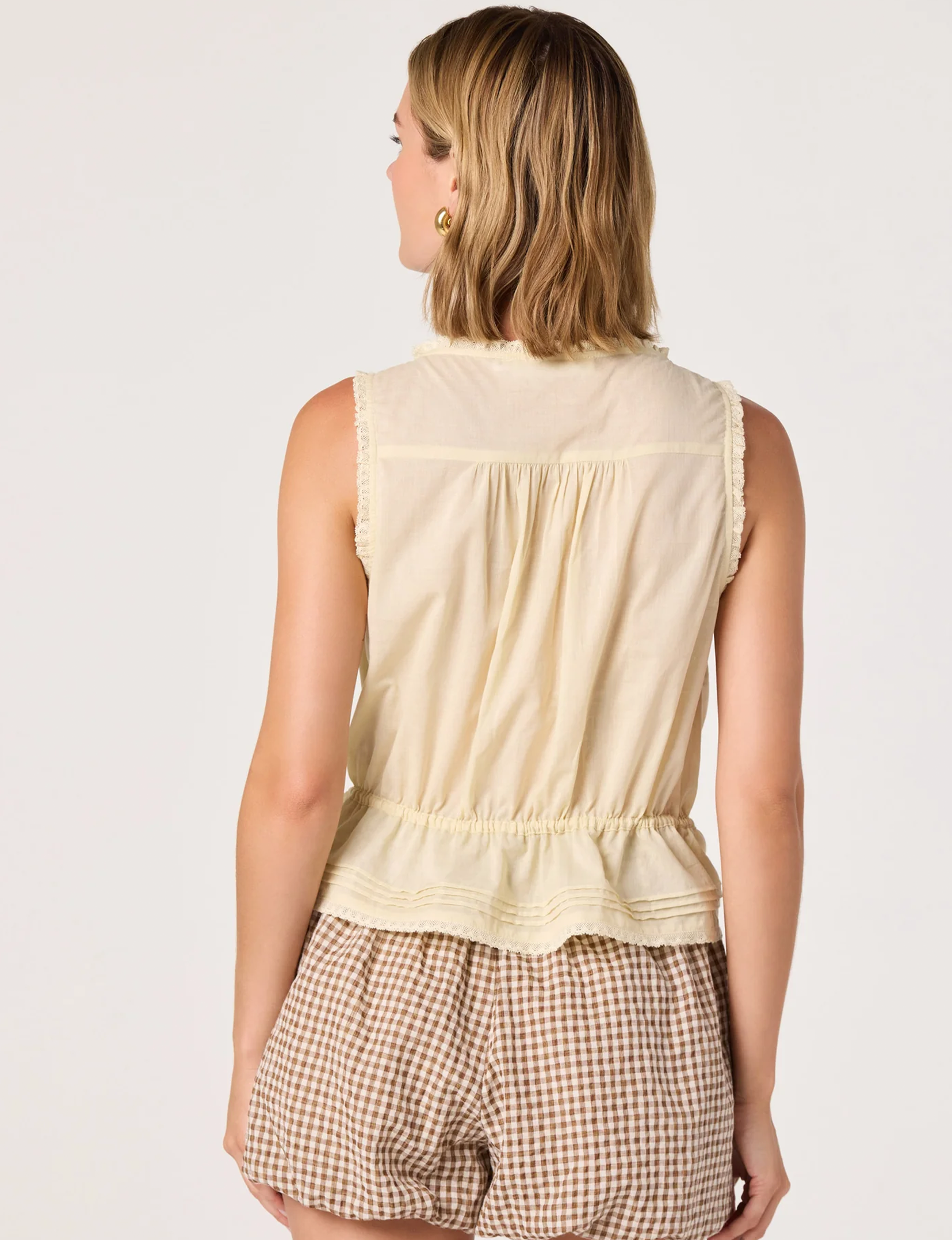 Shreya Top, Pale Yellow