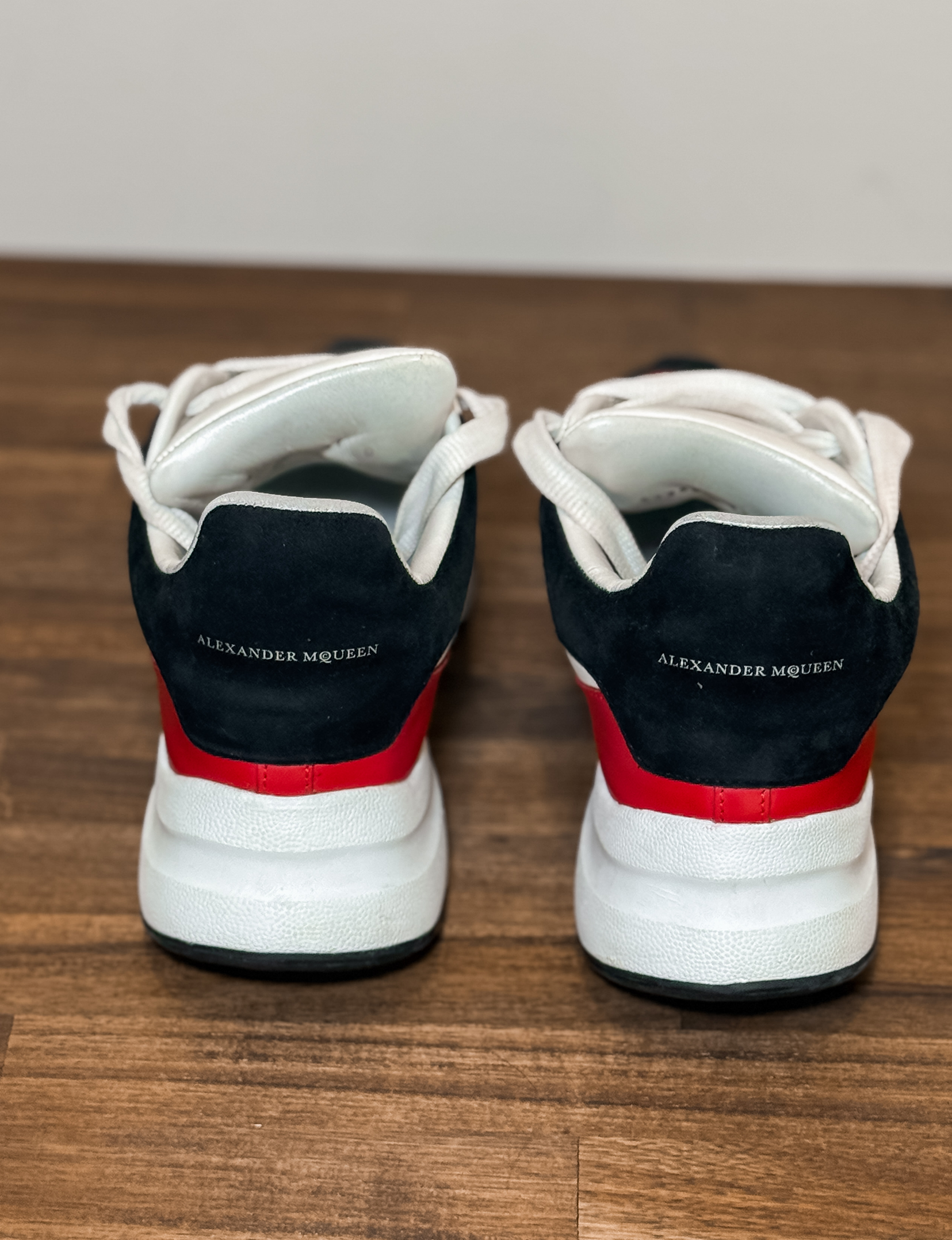 Alexander McQueen Oversized Runner Sneaker, Red/Black