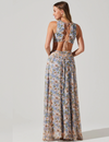 Noya Floral Maxi Dress, Iris Blue Blush
