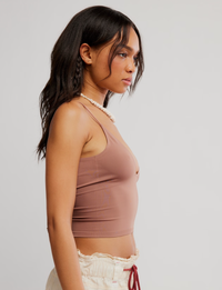 Round Two Skinny Strap Cami, Nutmeg