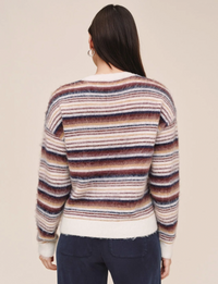 Fall Sweater, Umber Stripe