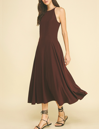 Anatasia Dress, Red/Brown