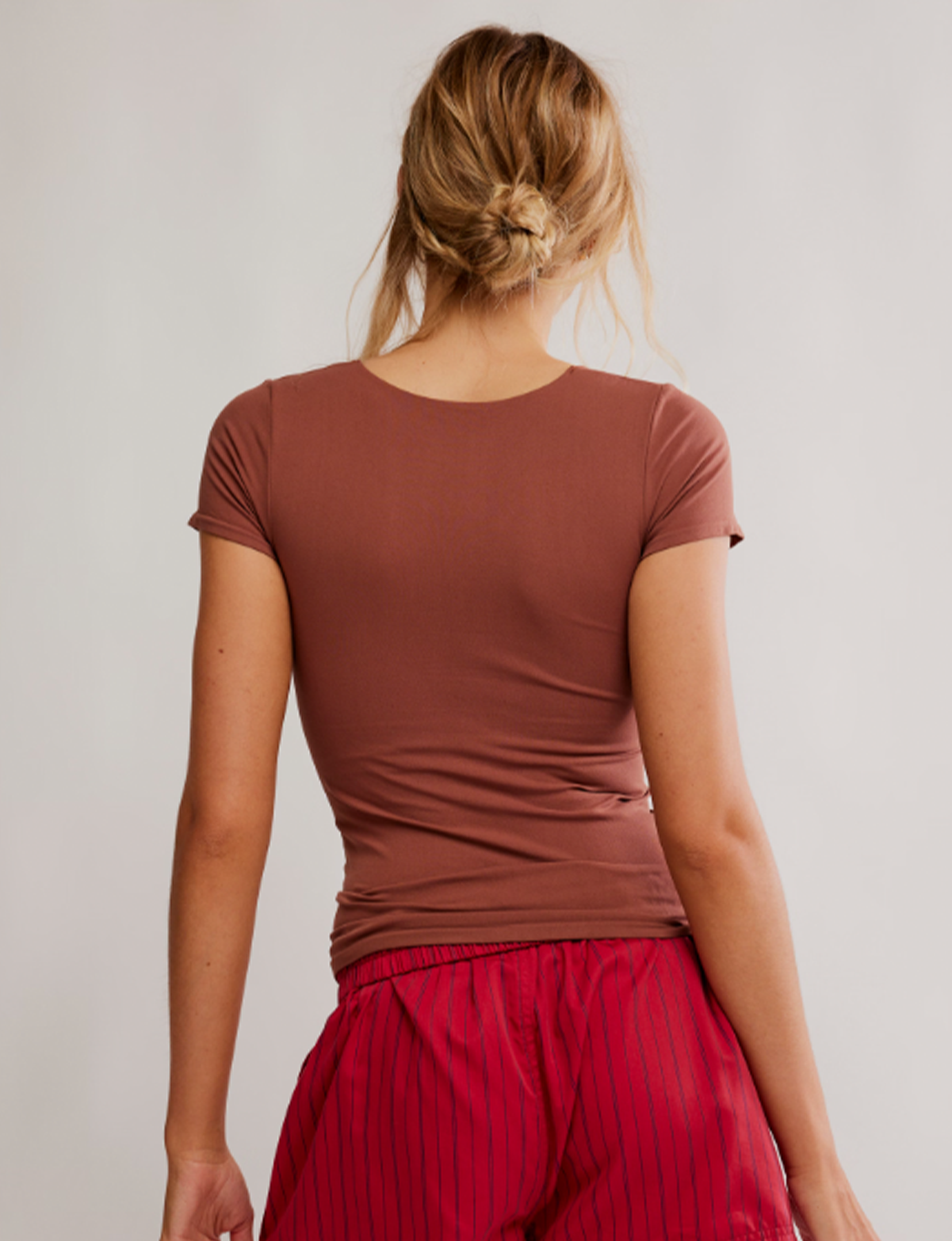 Clean Lines Baby Tee, Nutmeg