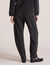 Barrel Leg Sweatpant, Faded Black