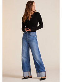 Slim Placket Tee, Black