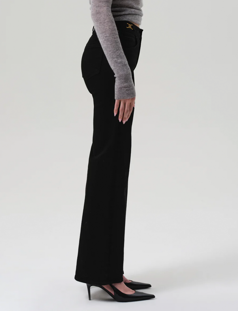 Horsebit Flare, Rich Black