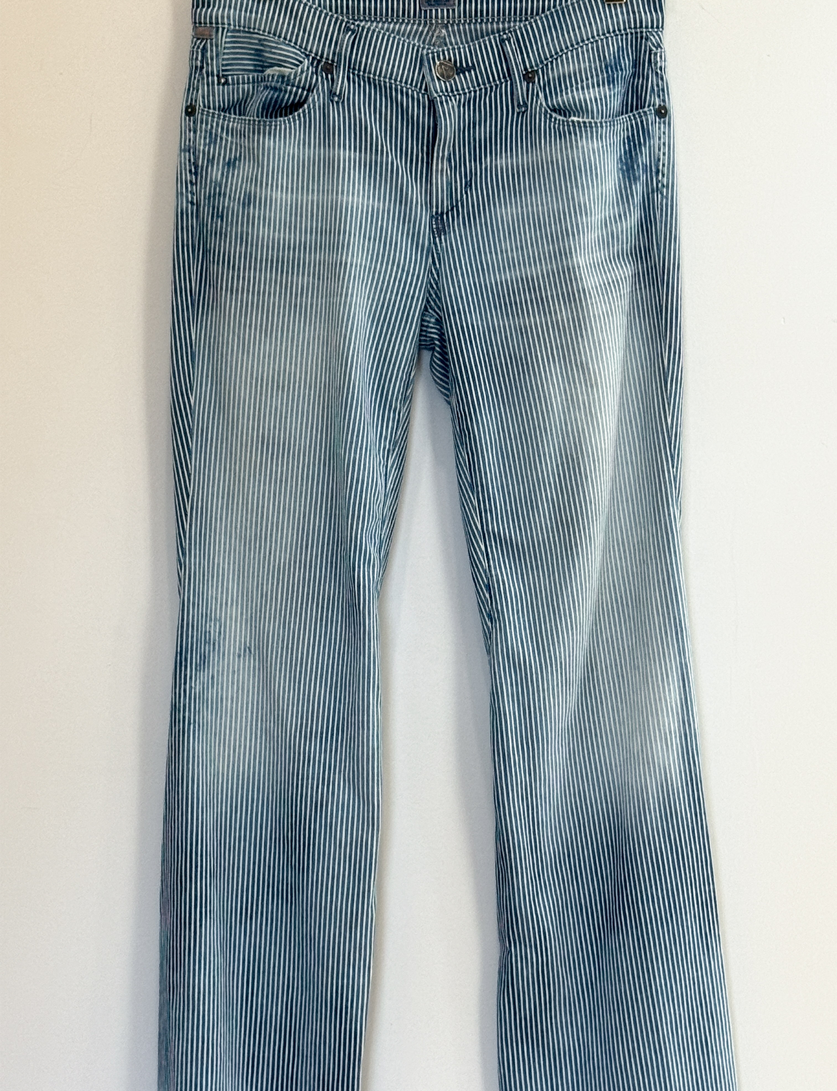 Citizens Of Humanity Flare Pants, Indigo Stripe