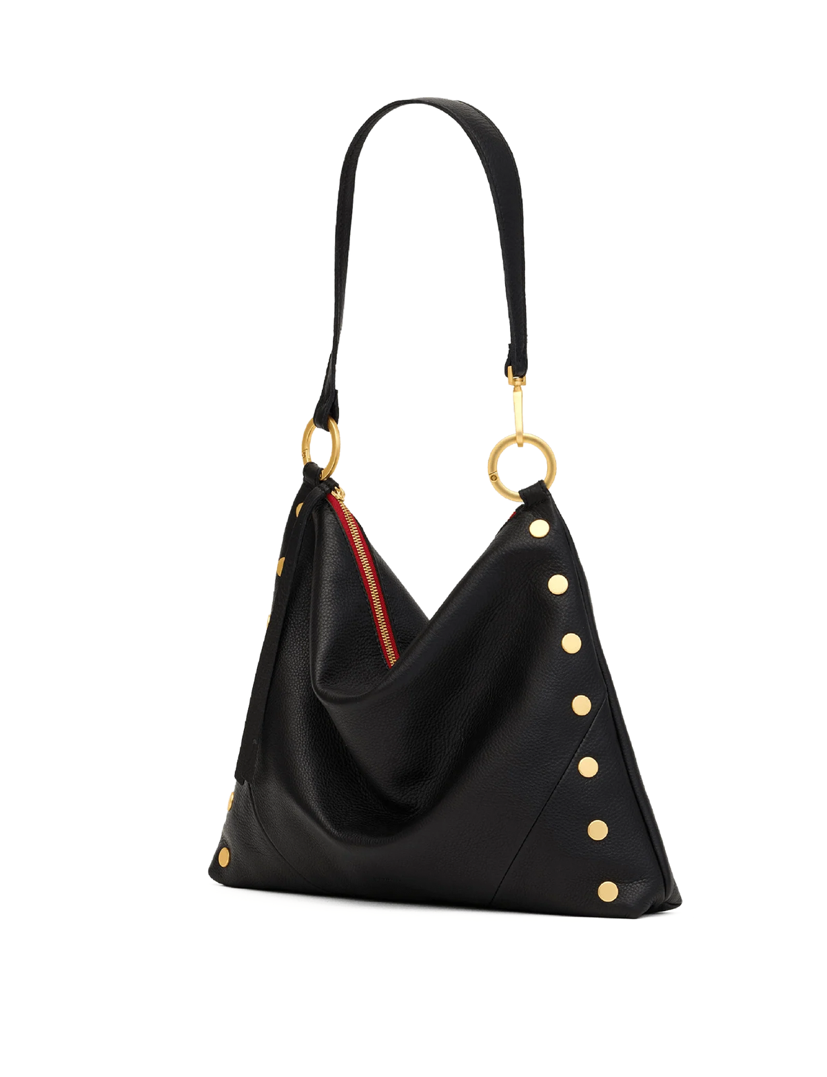 Kyle Large Handbag, Black/Brushed Gold