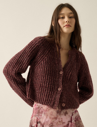 Confetti Cardigan, Chocolate