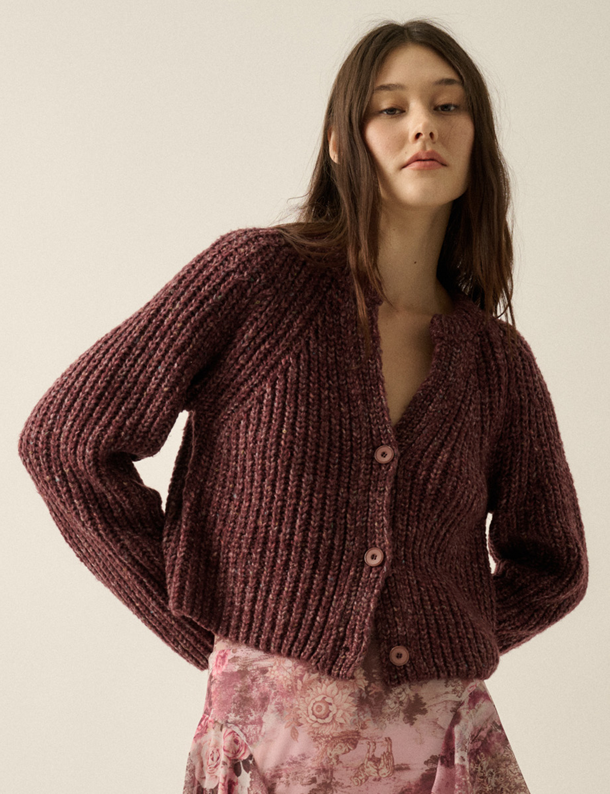Confetti Cardigan, Chocolate
