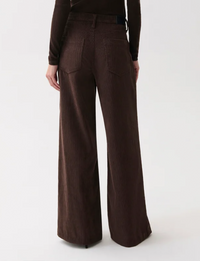 Jadyn Low Slung Corduroy Palazzo, Mocha