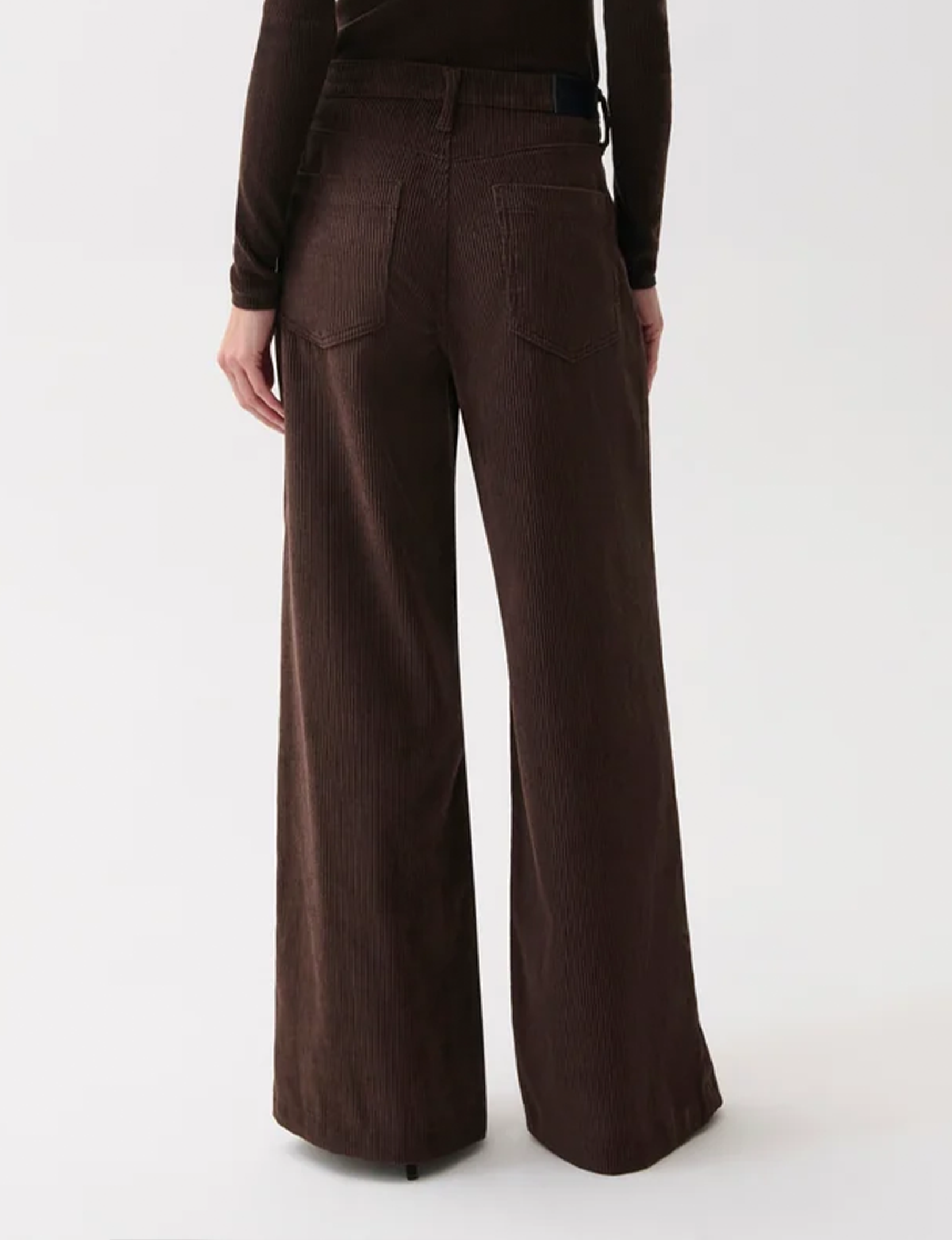 Jadyn Low Slung Corduroy Palazzo, Mocha