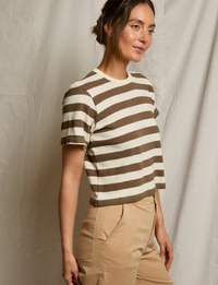 Lainey Rugby Crew, Mocha/Natural