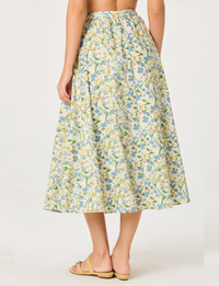 Wylda Skirt, Blue/Green/Multi Floral